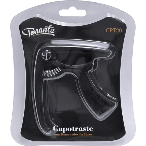 Capotraste para violão Cpt10 em aluminio preto - Tonante