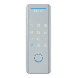Fechadura Digital de Sobrepor Wi-fi Com Biometria Esf-ds4100v Tecno Prata Elsys