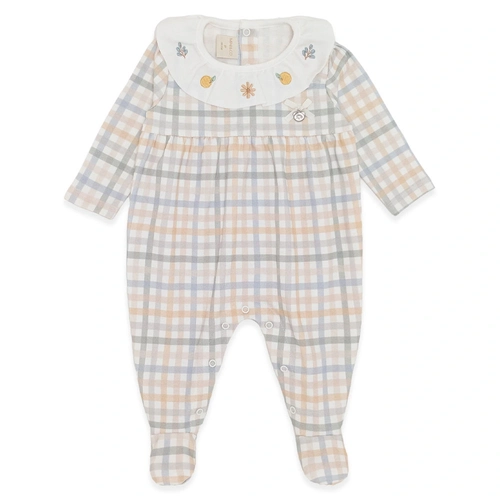 Macacão Manga Longa com Gola Babado Suedine Feminino – Fazendinha