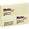 NOTEFIX C/4 BLOCOS 30X50MM 100 FLS AMARELO