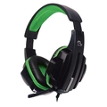 Headset Gamer Multi, P2, PC, Preto e Verde - PH123