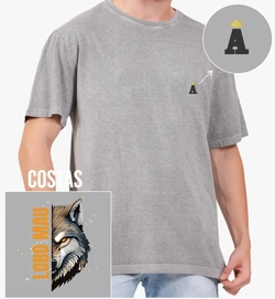 Camisa Lobo Mau – Stone 100% Algodão