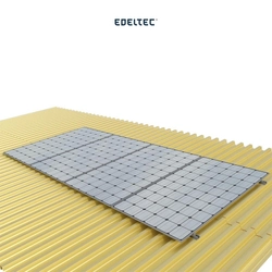 Estrutura P/ 4 Mod. Edeltec Solar Metalico Mini Trilho (s/ Perfil)