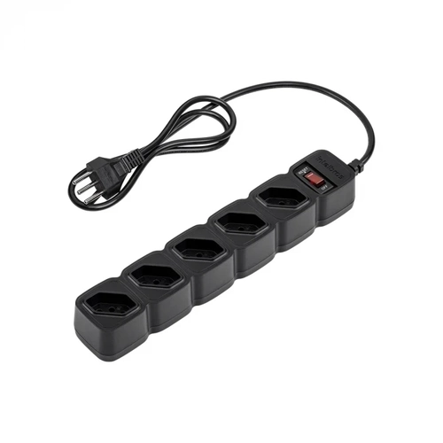 Protetor Eletronico C/ 5 Tomadas Epe 205 + Preto 4824203