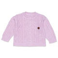 Casaquinho Tricot Trançado Feminino - Rosa