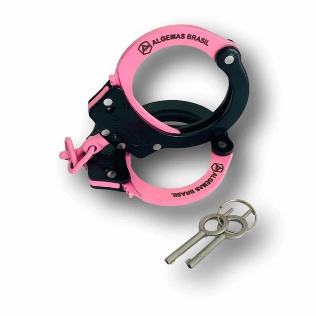 Algema Aço Carbono 1020 Rosa/ Preta