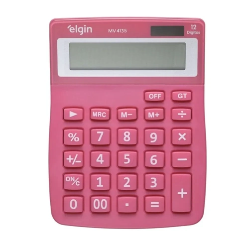 Calculadora de Mesa 12 Dígitos Função Correção GPM Erase
