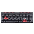 Teclado Gamer Vx Gaming Dragon V2 Abnt2 1.8m Preto Com Vermelho - Gt100