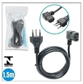 Cabo de Força 1.5M Bivolt 16A bivolt até 250V ponta 90 graus em L  LE-25 - It-Blue
