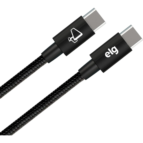 Cabo USB-C Tipo-C Para USB-C Tipo-C ELG 1M Preto - TC60