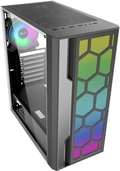 Gabinete K-mex Multiverso Preto Led Rgb Sem Fan - CG02TTRH0010B0X
