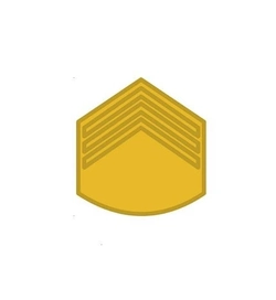Divisa de Gola Metal de 3° Sargento (Unidade)