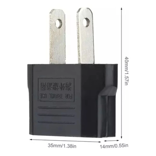 Adaptador Tomada Pino Chato 110/220v viagens internacionais