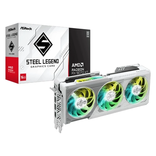 Gpu Asrock Amd Radeon Rx 9070 Xt Steel Legend 16gb 256bits 90-ga5dzz-00uanf