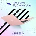 Notebook ASUS Vivobook Go 15, Intel Celeron Dual Core N4500, 4GB, 128GB  Windows 11 Home, 15,6 LED HD, Rose Pink