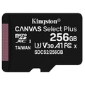 Cartão De Memória Sd Kingston Canvas Select Plus Class 10uhs-I 256gb Micro+Adaptador - Sdcs2/256gb