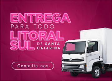 Entrega para todo Litoral Sul de Santa Catarina.