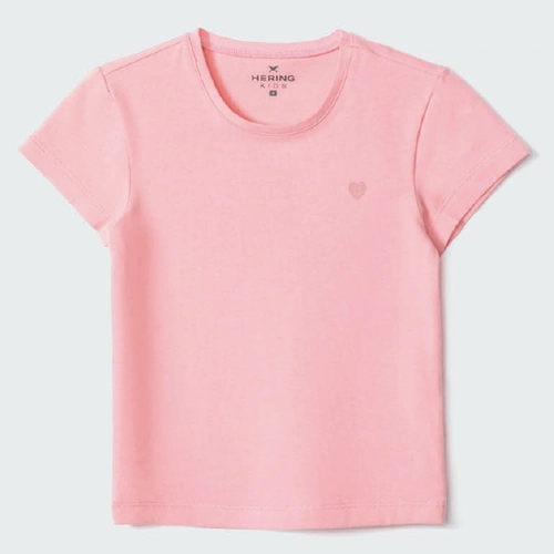 Blusinha Manga Curta Rosa Hering - Feminina