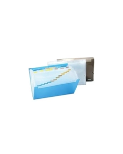 PASTA SANFONA A4 31 DIVISOES CRISTAL LINE POLIBRAS