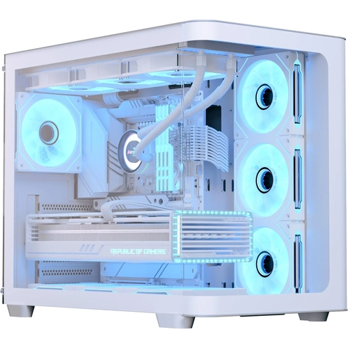 Gabinete Gamer Aerocool Atx P500c Branco Lateral Vidro