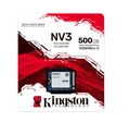 SSD Kingston NV3, 500GB, M.2 2230, NVMe PCIe 4.0, Leitura 6.000 MB/s, Gravação 5.000 MB/s - SNV3SM3/500G