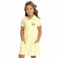 Vestido Manga Curta By Gus Tennis Club Feminino - Amarelo