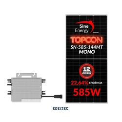 Gerador Edeltec Solar Micro Deye 1,76 Kwp Mon. 220v S/estrutura (2,25k/585w)