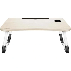 Mesa Para Notebook Portátil Fortrek Lapdesk Com Gaveta Embutida Madeira