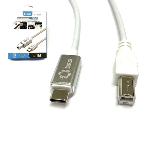 Cabo Impressora P/ Type-c 3.1 1m (blister) Lt-d28 Ref. Cd-10