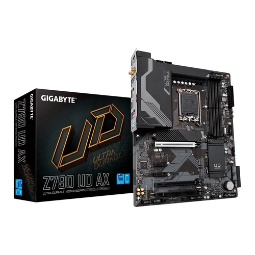 Placa Mãe Gigabyte Z790 UD AX, Wi-Fi, Chipset Z790, Intel LGA 1700, ATX, DDR5