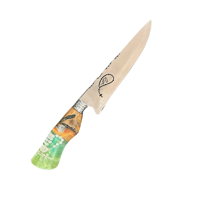 Faca Artesanal  Terço Cabo Híbrido  (Murrah)