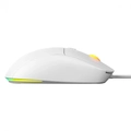 Mouse Gamer Pcyes Basaran White Ghost 12400 DPI RGB 6 Botoes - Pmgbrwg