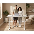 Mesa Elétrica Altura Ajustável Motor Único Fortrek Lift Branca 120×60