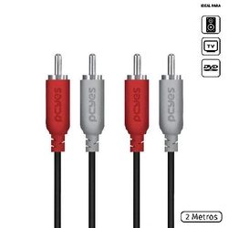 Cabo de Dados Usb a 2.0 Macho para Usb a 2.0 Macho 28awg Puro Cobre 2 Metros - Puam2-2