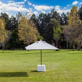 Guarda-Sol Ombrelone 2,00 x 2,00 mts Quadrado Viva Vida (Base com Mesa de apoio)
