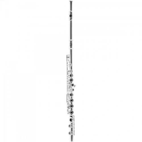Flauta Transversal c Harmonics Hfl-5237s Prata