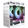 Kit 3 Coolers Mirage Aerocool 12 Argb Pro + Hub + Controle