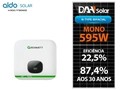 Kit Energia Solar 600KWh - 4,76KWp com 8 Painéis DAH 595W e Inversor GROWATT, estrutura Colonial