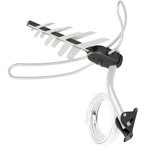 Antena Tv Digital Externa  4 Em 1 Vhf/uhf/fm/hdtv Dtv-3000, Completa, Com Mastro e Cabos 15 Metros