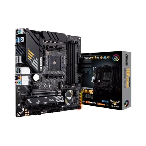 Placa Mãe Asus TUF GAMING B550M-PLUS AM4 4xDDR4 HDMI DisplayPort M.2 USB 3.2 RGB