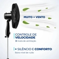 Ventilador De Coluna Mondial Vsp-40c-b 40cm 6 Pas - 220v