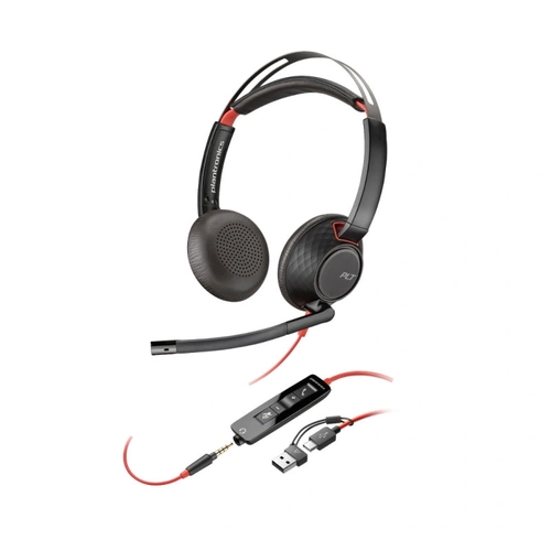 Headset Hp Poly Blackwire 5220 Stereo Usb-a/c Preto - 8x231aa