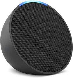 Alexa Echo Pop Smart Speaker Compacto Com Som Envolvente Preta