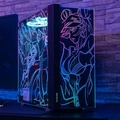 Gabinete Gamer Aerocool Skribble Preto Rgb Lateral Vidro