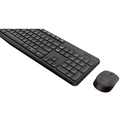 Kit Teclado e Mouse Logitech MK235, Conexão USB, Pilhas Inclusas e Layout ABNT2, Sem Fio, Preto - 920-007903