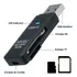 Leitor de Cartão 3.0 Usb 5.0 Gbps 1-(Micro Sd Sdhc Scxc)  2-(Sd SDhc Sdxc Mmc II Rs Mmc) A-HUB06 - Sate