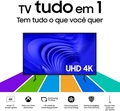 Smart TV Samsung 43 LED, 4K, 3 HDMI, 1 USB, Wi-Fi, HDR, Sistema Smart Tizen e Gaming Hub - UN43DU7700