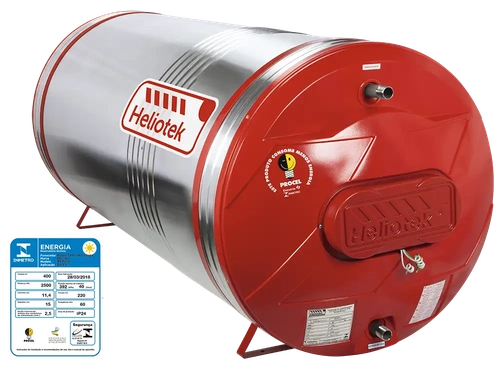 Reservatório Térmico - 200 Litros - Baixa Pressão - MK200 - INOX 444 - HELIOTEK