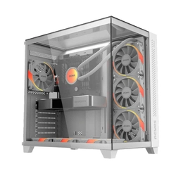 Gabinete Gamer Pcyes Forcefield Max White Ghost - Gffmaxwg