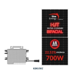 Gerador Edeltec Solar Micro Deye 23,10 Kwp Mon. 220v S/estrutura (20,25k/700w Bifacial)